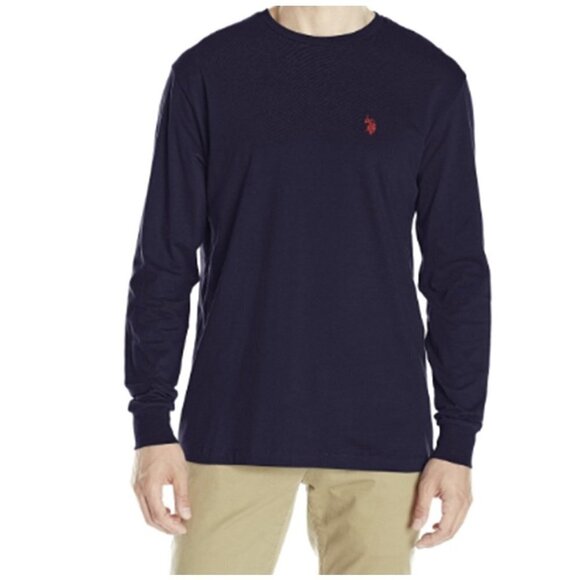 U.S. Polo Assn Ralph Lauren Pony long-sleeve Blue T-shirt - Picture 1 of 7